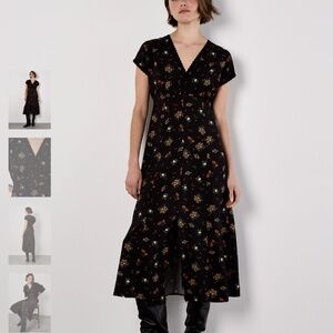 10/12 US Apricot ditsy print dress